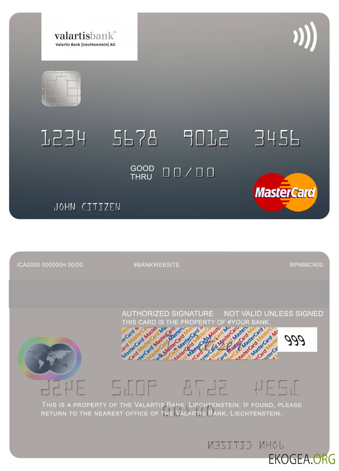 Liechtenstein Valartis Banque mastercard